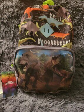 2 Vintage Dinosaur reflector Backpacks